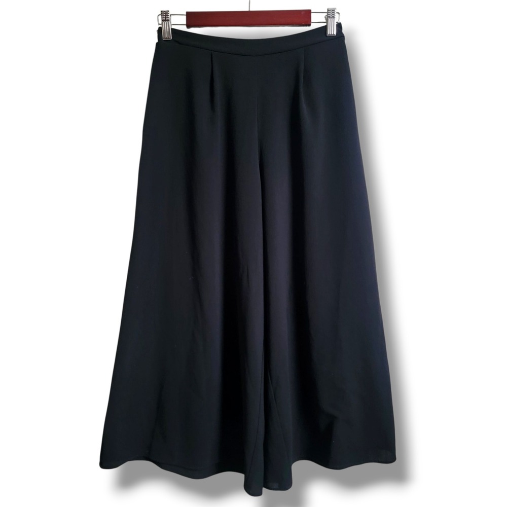 Show Me Your Mumu Black Wide Leg Culottes Palazzo Pants Elastic Waist Medium